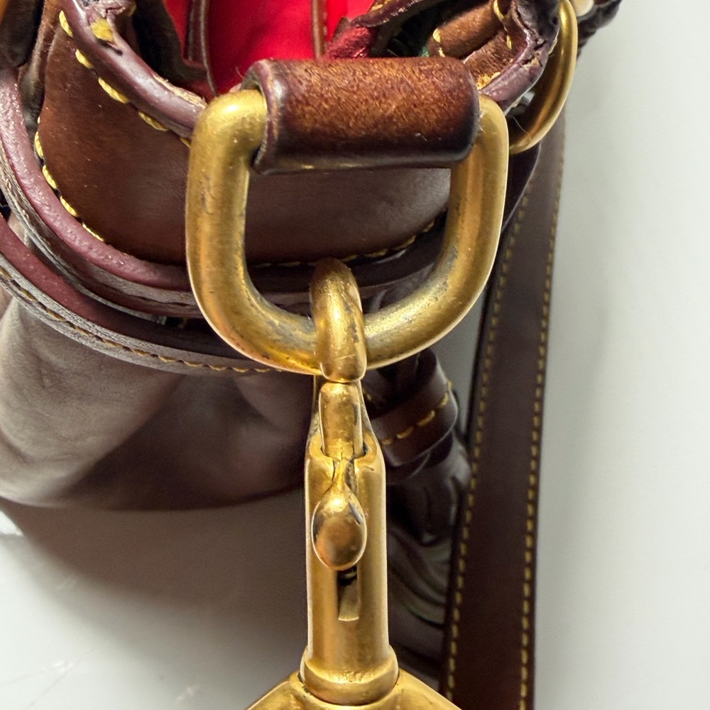 Vintage Dooney And Bourke Florentine Satchel With Bonus D&B Wristlet/Pouch✨ - Picture 12 of 16